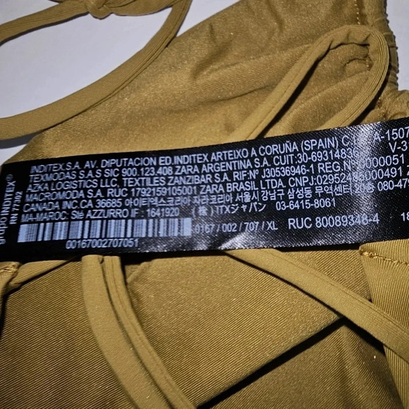 Brown Scrunch Tie Bikini Bottom - Picture 3 of 7